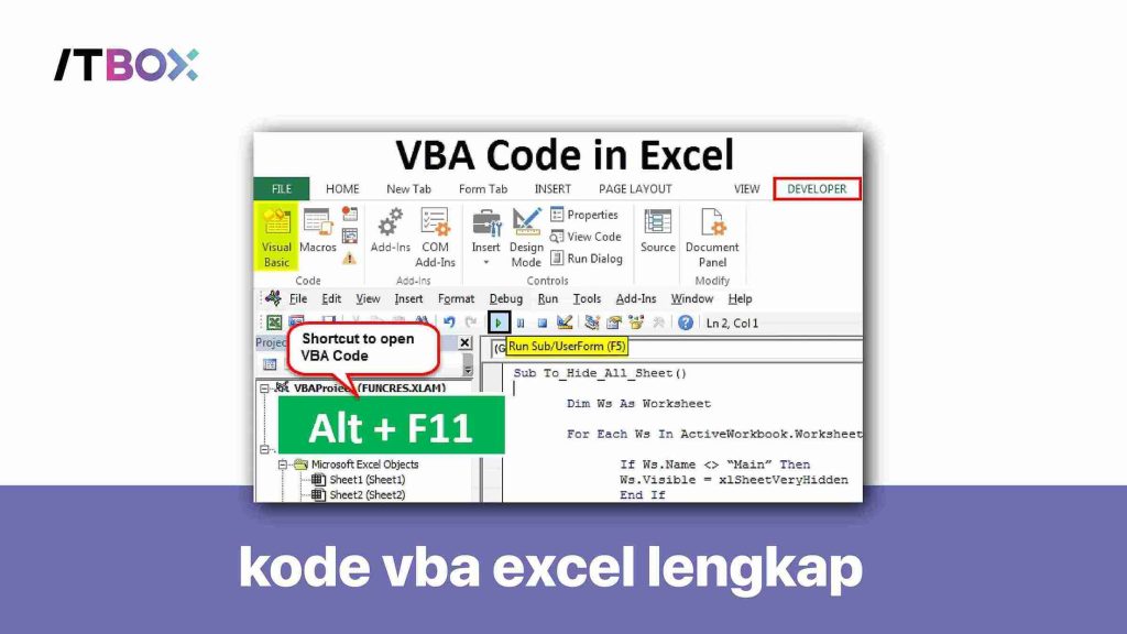 kumpulan kode vba dan makro